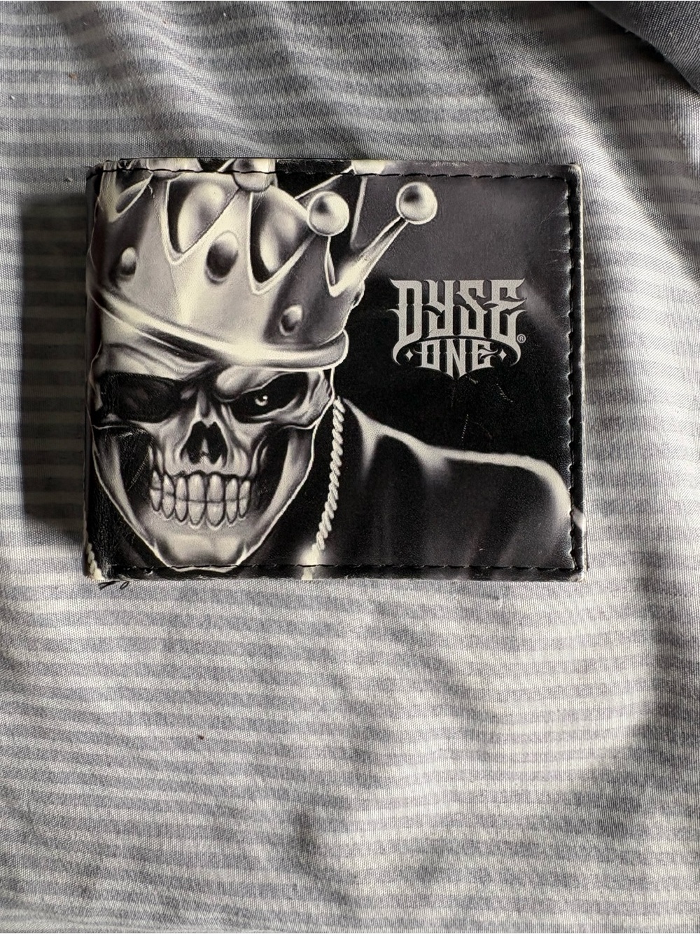 Black Skull Crown Bi-Fold Wallet